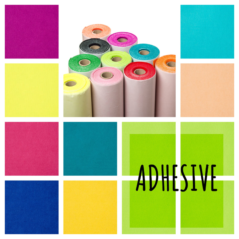 Sticky back adhesive felt fabric by the metre or 5 metre roll