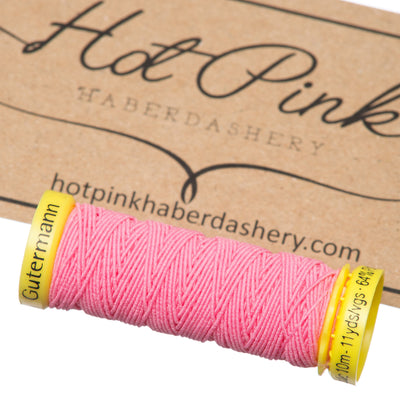Gutermann Shirring Elastic Thread 10m Reel baby pink 2747