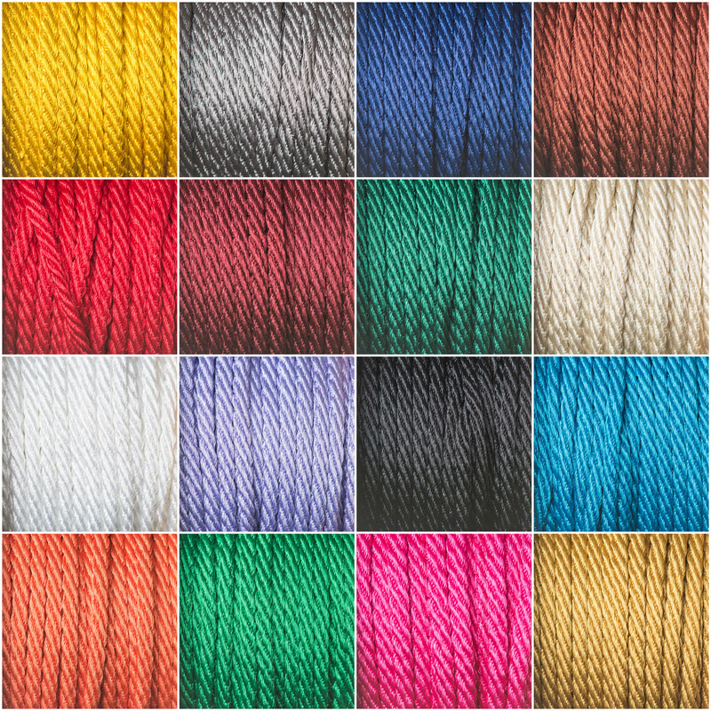5mm Silky and shiny Barley Twist Rope Cord by Berisfords