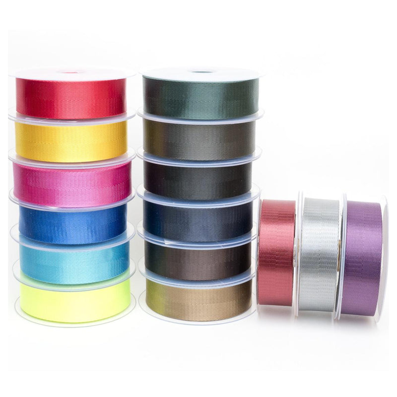 40mm Shiny Herringbone Tape in 15 Different Colours