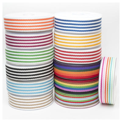 38mm Striped Webbing in 14 Different Colours