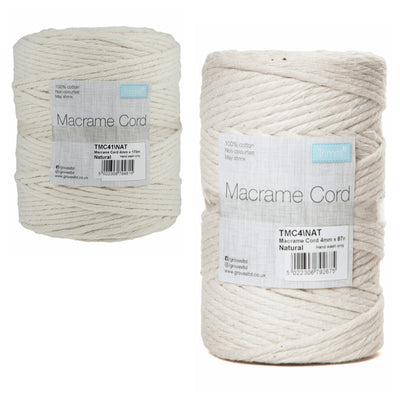 4mm Macramé Natural Cord, 4mm natural macramé rope