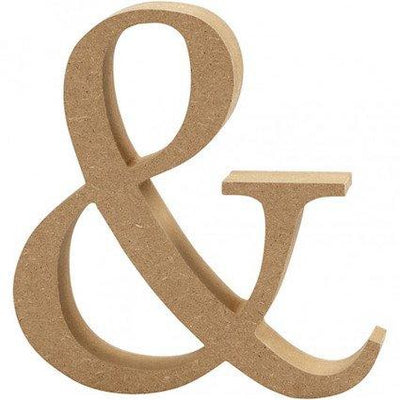 Ampersand – MDF Wooden letter – 13cm