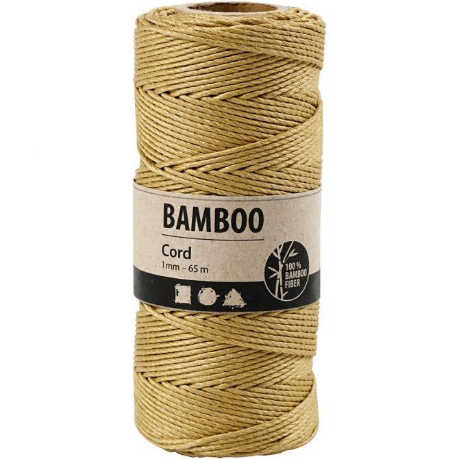1mm 100% natural Bamboo Cord in gold