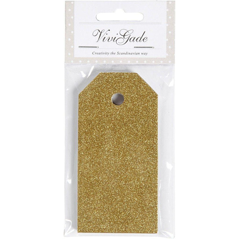 15 Christmas Glitter Gift Tags by ViviGade in gold