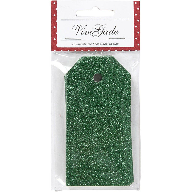 15 Christmas Glitter Gift Tags by ViviGade in green