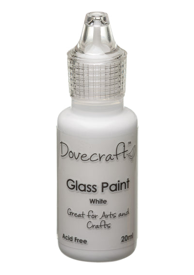 White Dovecraft Glass Paint.