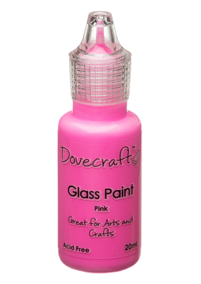 Pink Dovecraft Glass Paint.