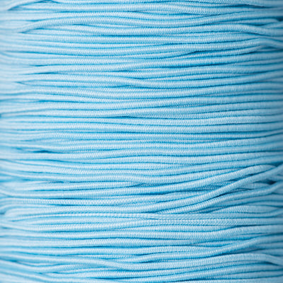 1mm Round Crafting Elastic cord in blue