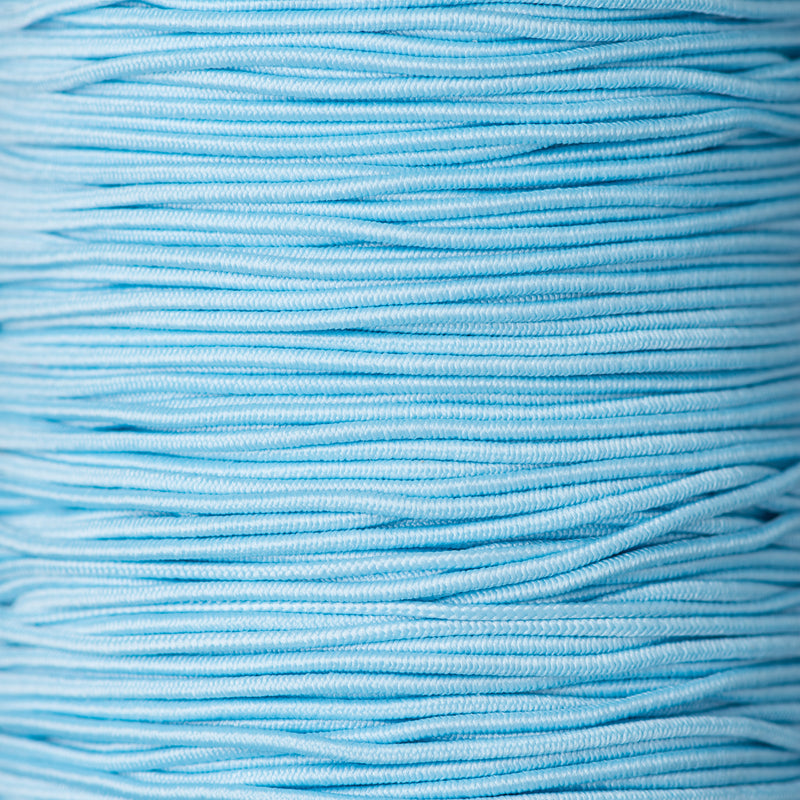 1mm Round Crafting Elastic cord in blue
