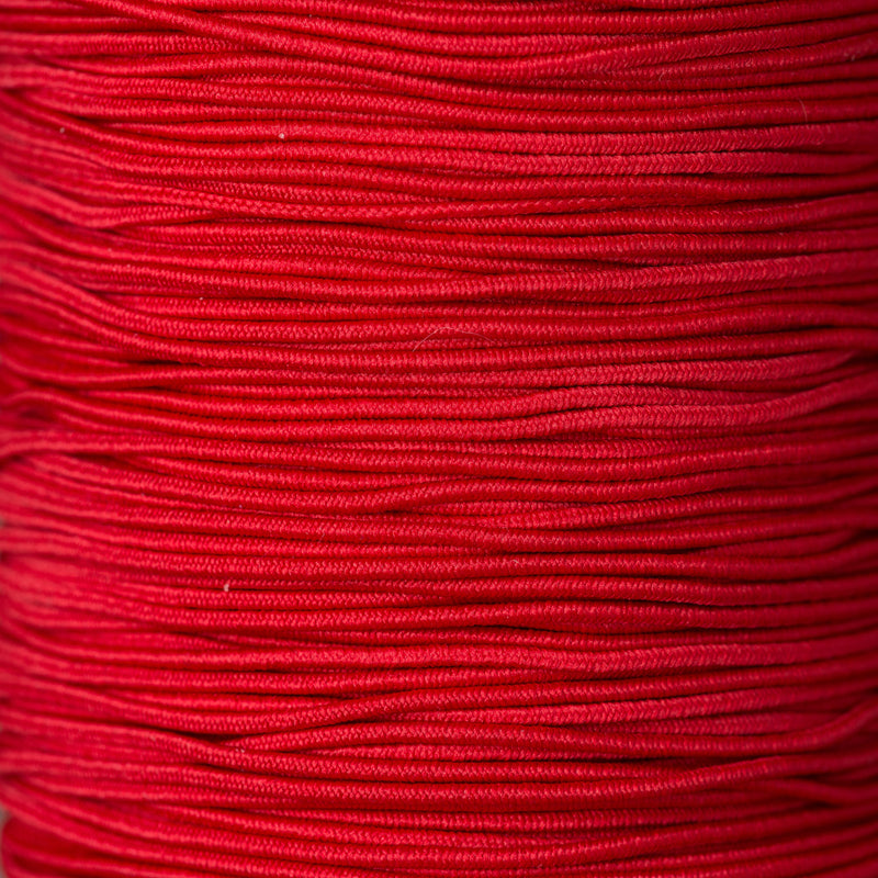 1mm Round Crafting Elastic cord in red