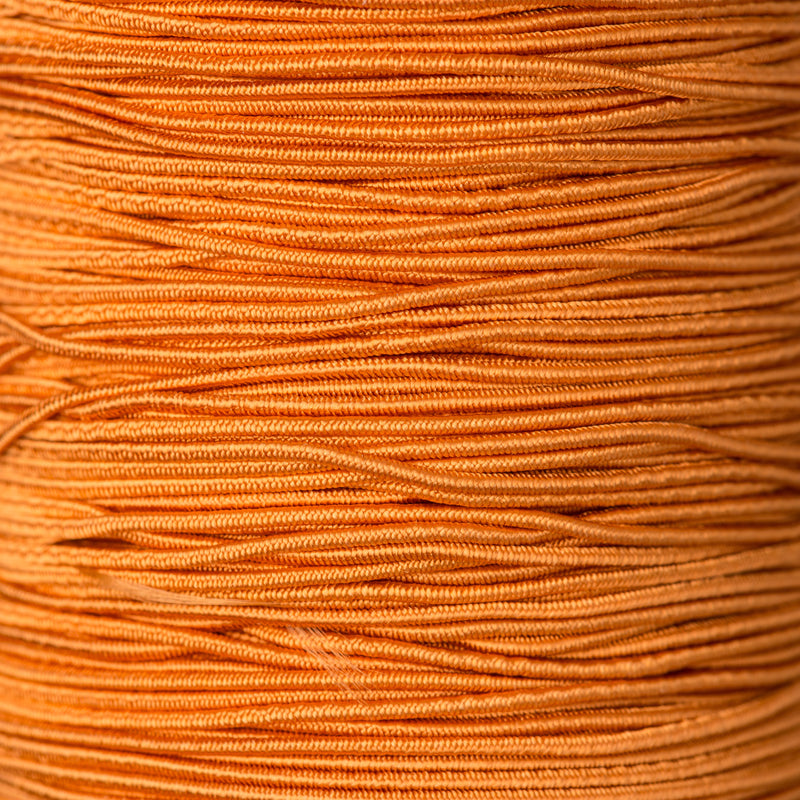 1mm Round Crafting Elastic cord in orange