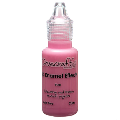Pink Dovecraft Enamel Effect Paints for card, fabric and all crafting applications