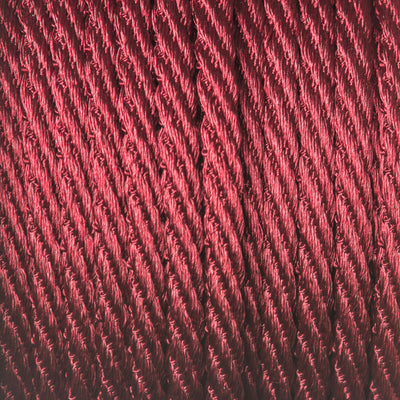 5mm Silky and shiny Barley Twist Rope Cord by Berisfords in burgundy 405
