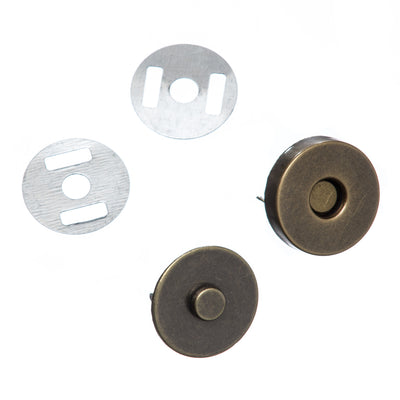 Magnetic Buttons 14 and 18mm in brass