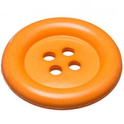 Large 51mm plastic clown costume buttons in orange