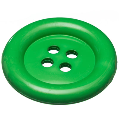 Large 51mm plastic clown costume buttons in green