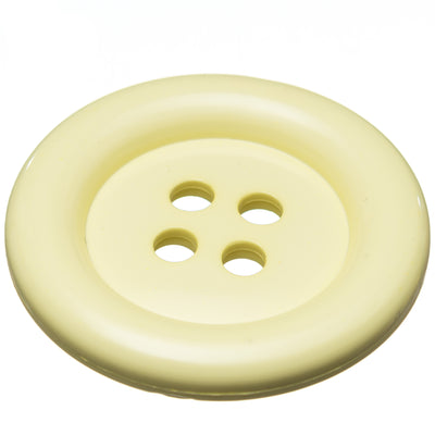Large 51mm plastic clown costume buttons in yellow