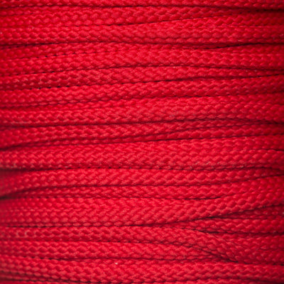 4mm drawstring lacing cord in red