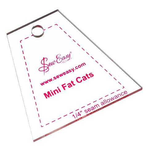 Sew Easy Mini Patchwork Quilting Templates in fat cats