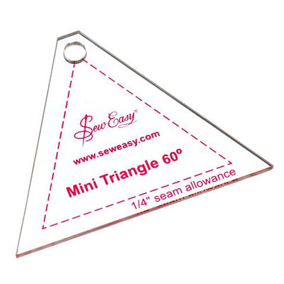 Sew Easy Mini Patchwork Quilting Templates in triangle 60 degrees