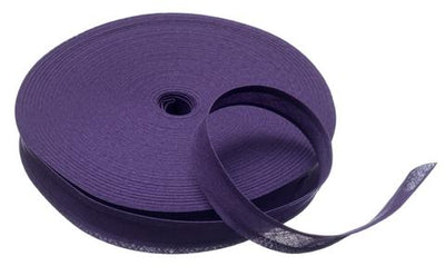 100% cotton bias binding in 25mm width in lavender