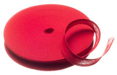 100% cotton bias binding in 25mm width in scarlet red