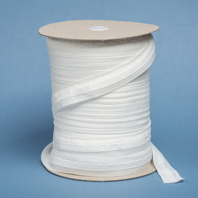 1"/25mm Curtain pleated Heading Tape in White and Cream