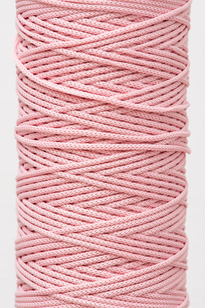 3mm drawstring cord in pink - Hot Pink Haberdashery