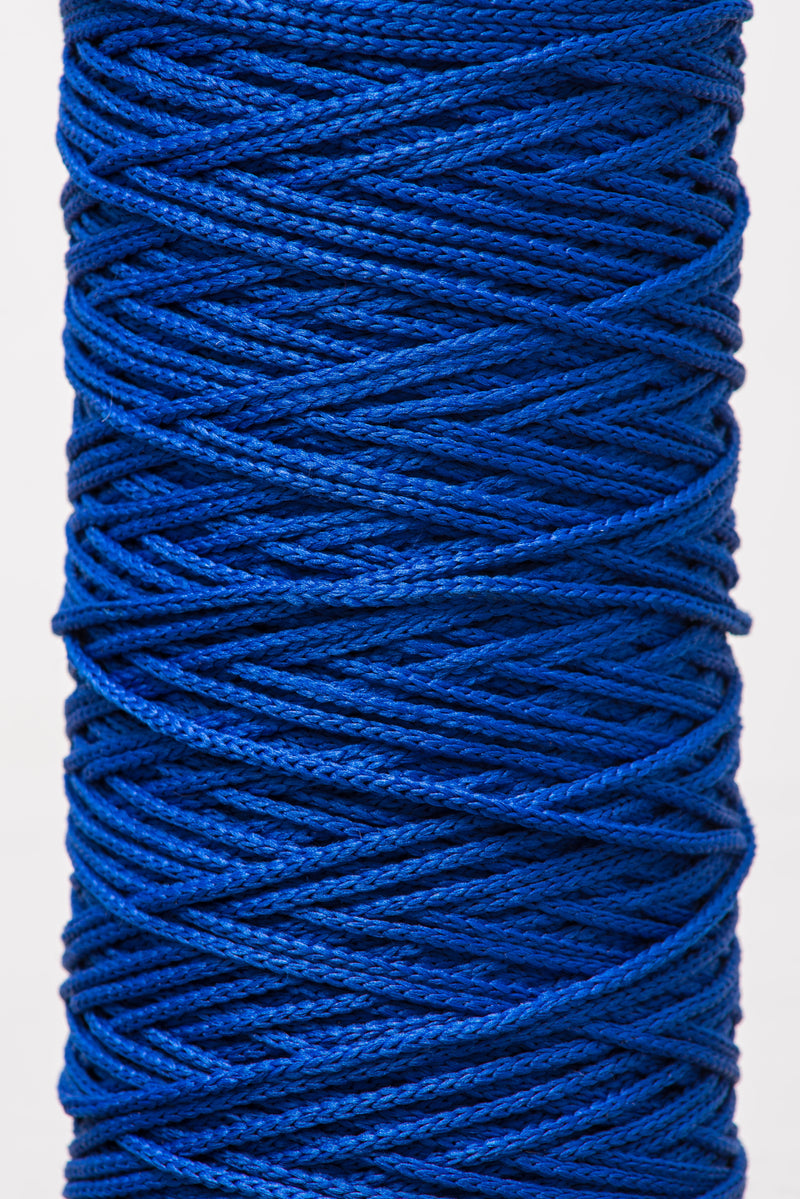 3mm drawstring cord in royal blue - Hot Pink Haberdashery