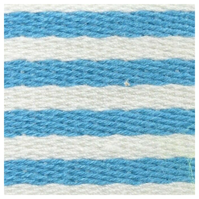 38mm Striped Webbing in pale blue and white