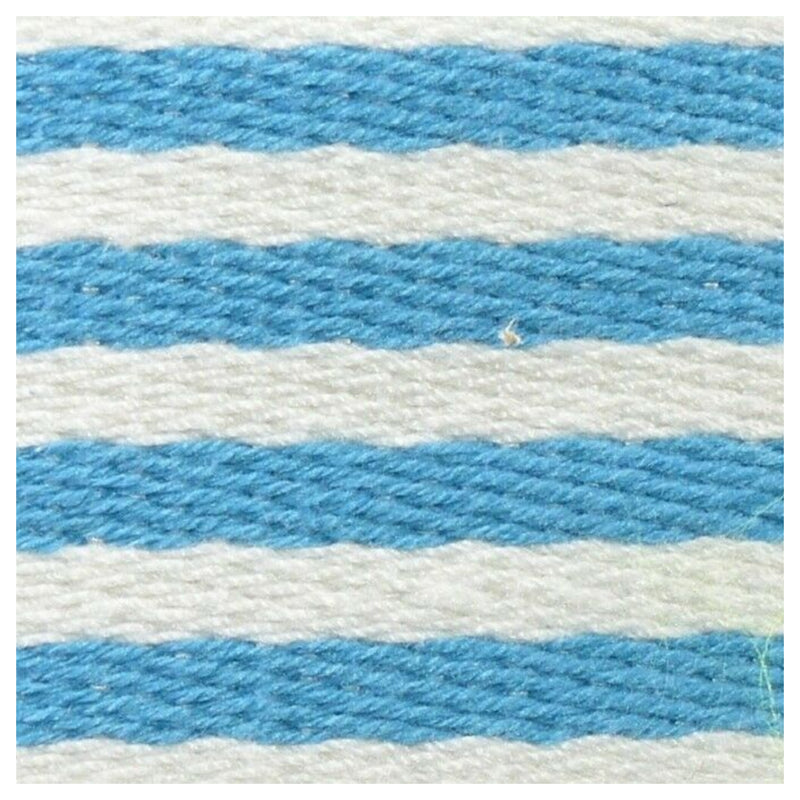 38mm Striped Webbing in pale blue and white