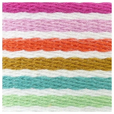 38mm Striped Webbing in pastel colours and white