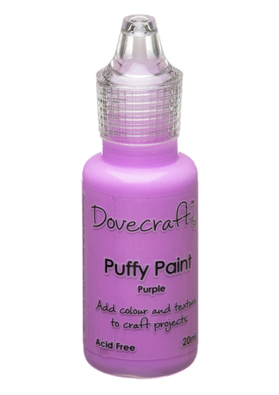 Purple Dovecraft puffy paint - 3D paint for use on card, paper and fabric 