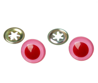 Pack of 5 pairs – Red & pink Teddy Bear eyes / Soft Toy animal eyes