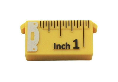 SewTasty magnetic seam guide for consistent seam width and straight stitching in tape measure shape