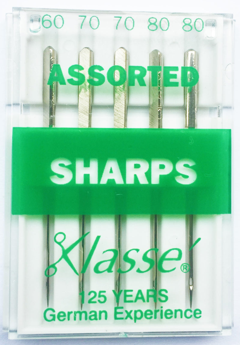 KLASSE Sewing Machine Needles in Sharps Assorted