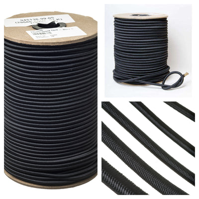 Black Shock Cord / Bungee Rope 4-10mm widths