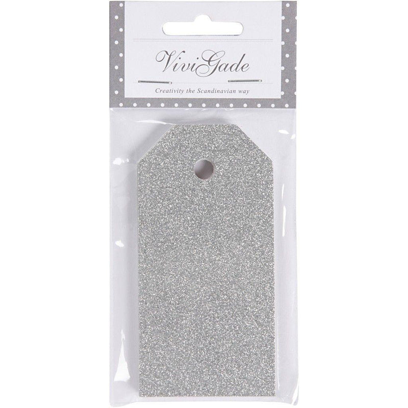 15 Christmas Glitter Gift Tags by ViviGade in silver