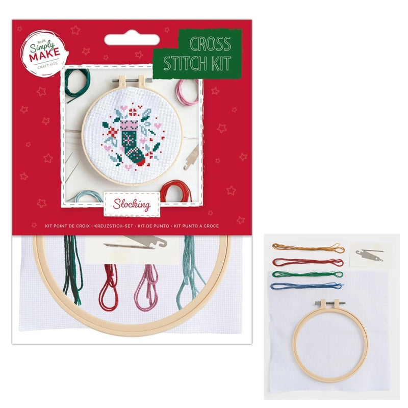 Embroidery Cross Stitch Kit - 5 Assorted Christmas Designs