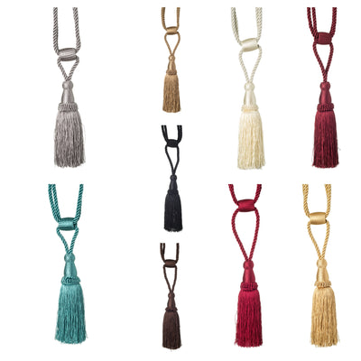 Luxury Barrel Style Cord Curtain Tie backs / Tassels in 10 colours