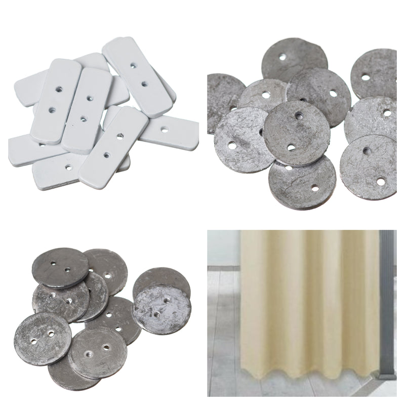 Curtain penny weights in round and oblong