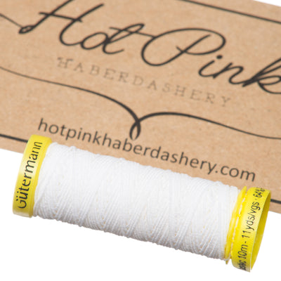 Gutermann Shirring Elastic Thread 10m Reel white 5019