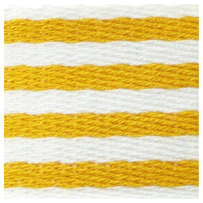 38mm Striped Webbing in yellow and white